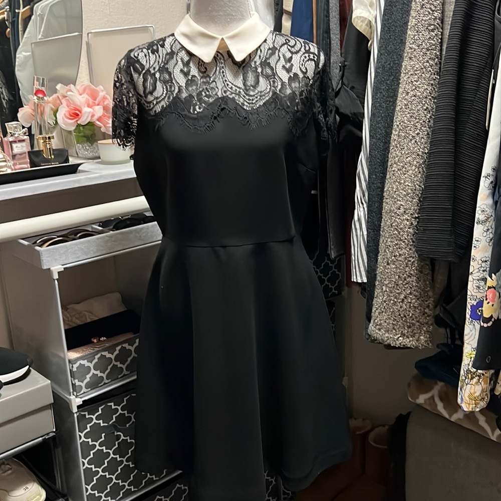 Black lace dress